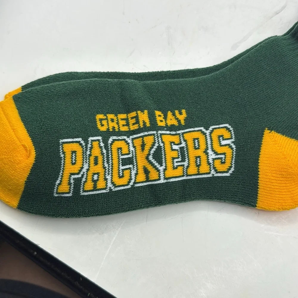 NWT NFL Green Bay Packers Tall Socks Green Gold Mens L 10 11 12 13 - Picture 5 of 5
